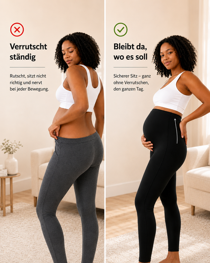 LumenaFlex™ – Endlich eine Schwangerschafts-Leggings, die nicht drückt, nicht rutscht und deinen Bauch sanft entlastet.