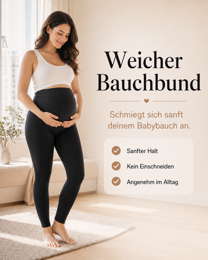 LumenaFlex™ – Endlich eine Schwangerschafts-Leggings, die nicht drückt, nicht rutscht und deinen Bauch sanft entlastet.