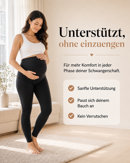 LumenaFlex™ – Endlich eine Schwangerschafts-Leggings, die nicht drückt, nicht rutscht und deinen Bauch sanft entlastet.